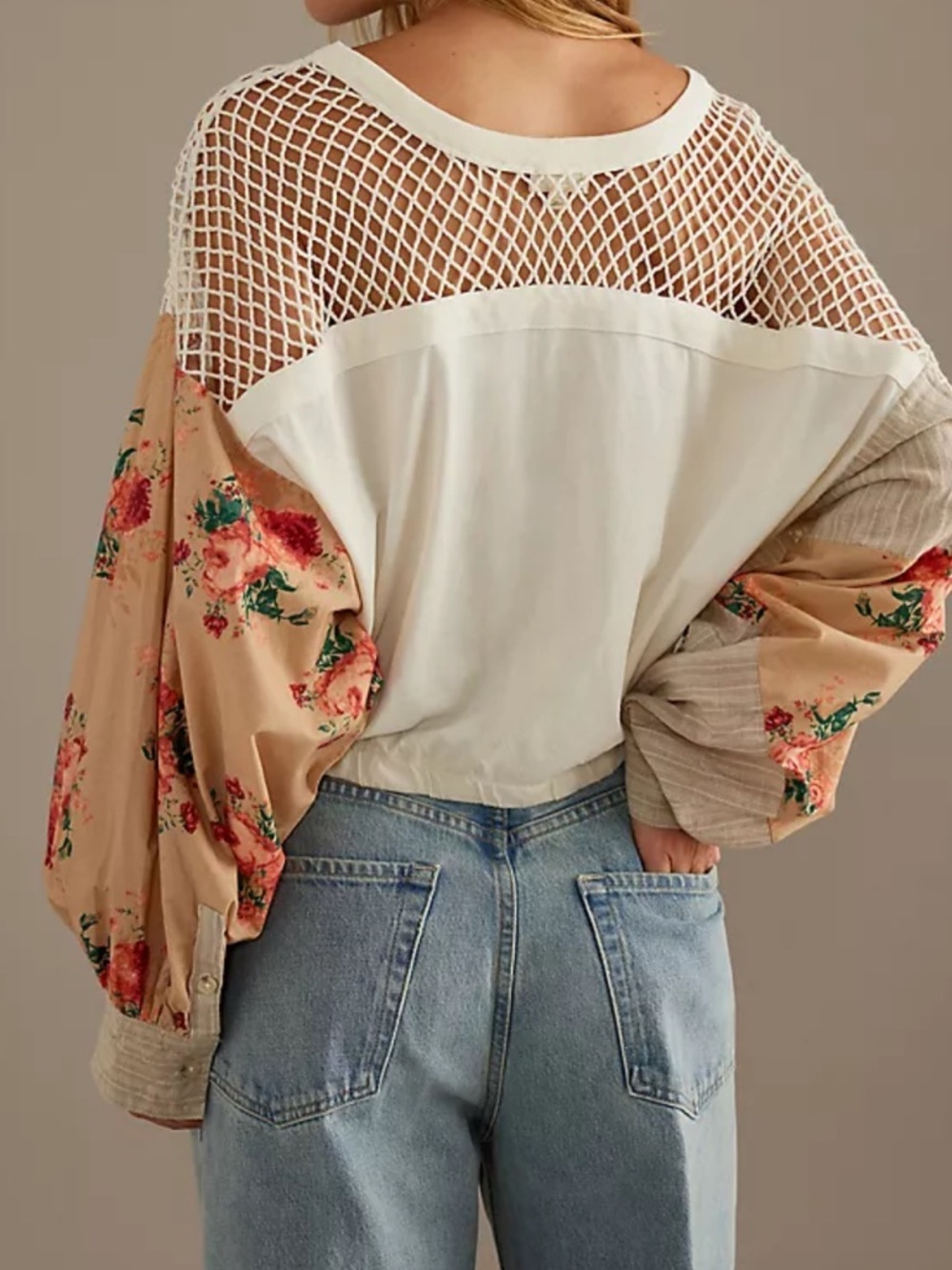ANTHROPOLOGIE PILCRO Patchwork Batwing Top - Picture 3 of 11